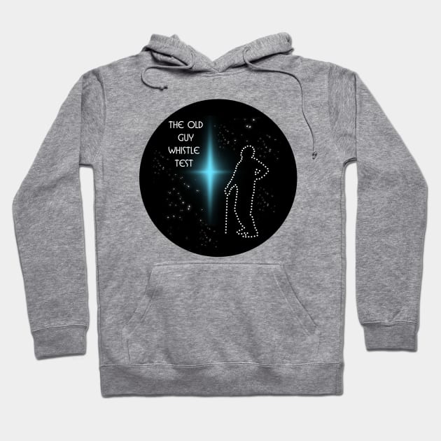 old guy whistle test round Hoodie by Darts Tees Emporium